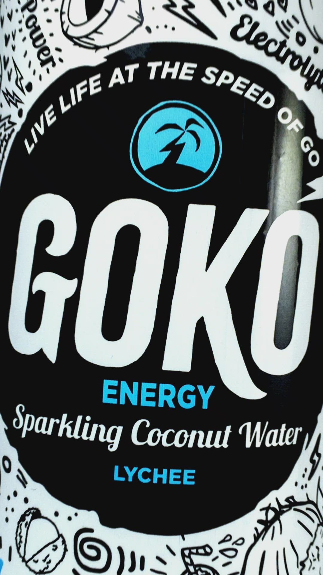 All Natural Sparkling Coconut Water - GoKo Lychee